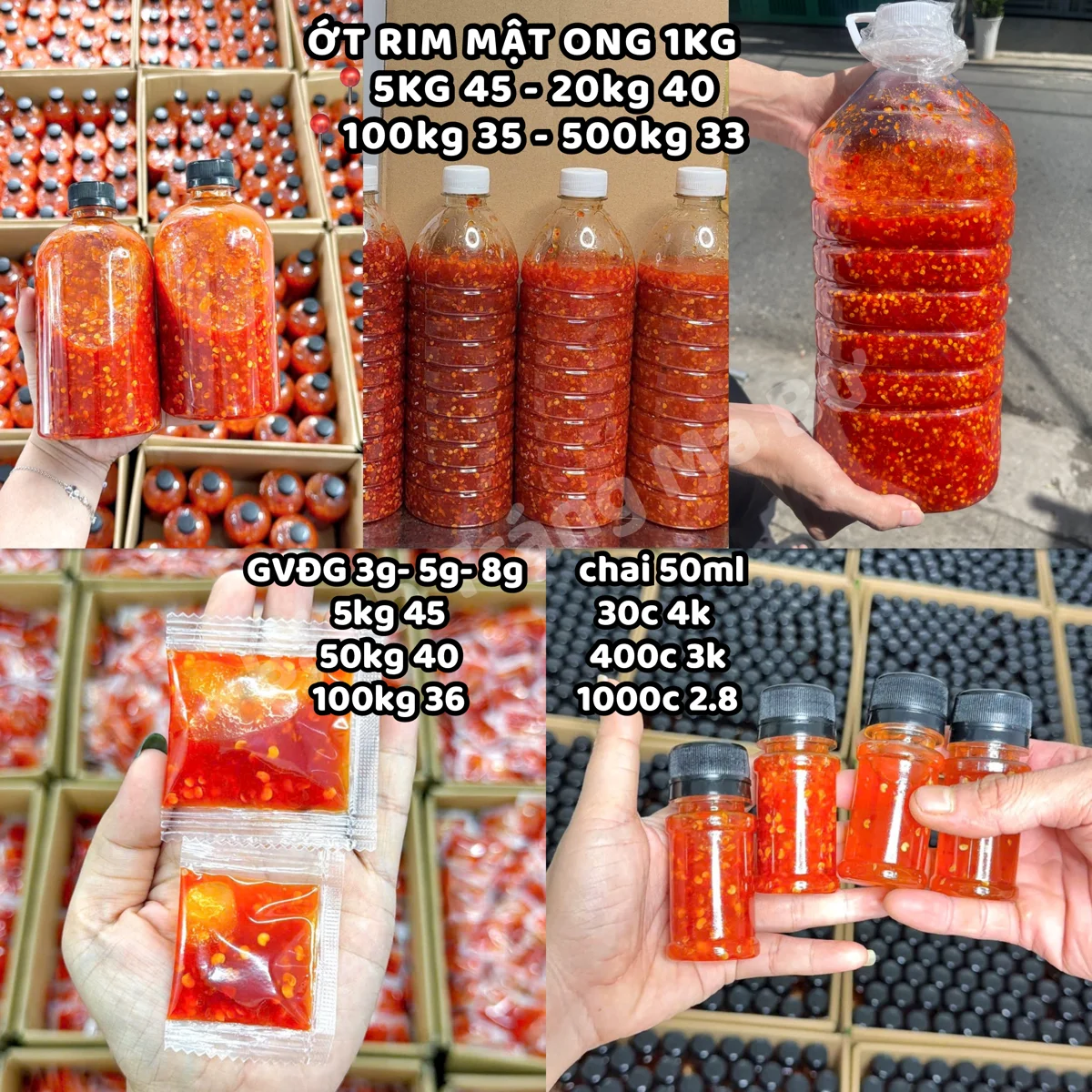 1kg Ớt rim mật ong chai