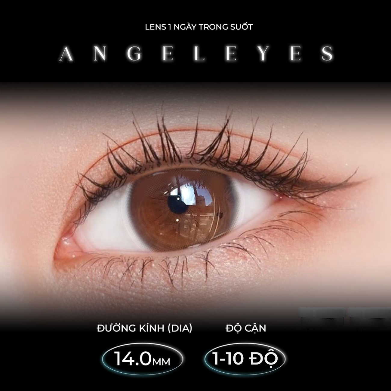 LENS 1 NGÀY TRONG SUỐT | LENS 1 NGÀY KHÔNG MÀU ANGEL EYES