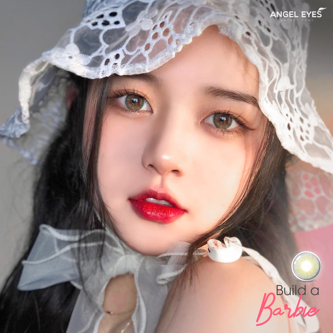 Kính áp tròng xám tây tự nhiên Build A Barbie