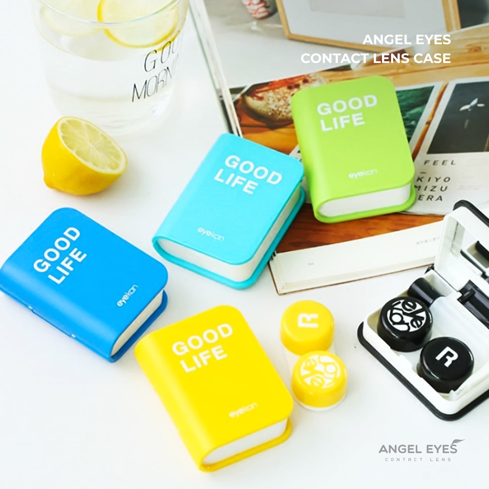 Khay đựng lens hình quyển sách GOOD LIFE