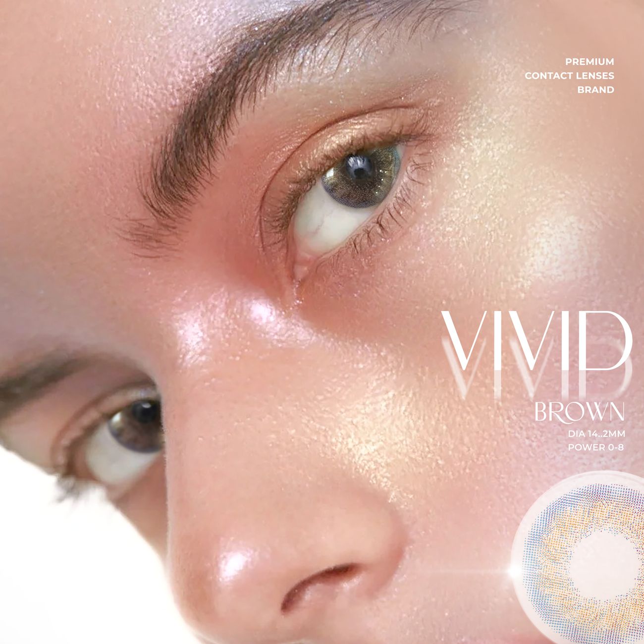 Lens xám có độ cận N’Rosa Fantasy Gray cho mắt thở cao cấp Angel Eyes phân phối | Độ cận: 0-8 | Chất liệu Silicone Hydrogel