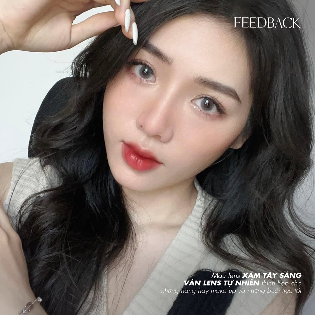 LENS MẮT NHỎ FUJI GRAY - LENS MÀU XÁM KHÓI TÂY SIÊU TỰ NHIÊN VỚI ĐỘ CẬN TỪ 0 - 8 ĐỘ