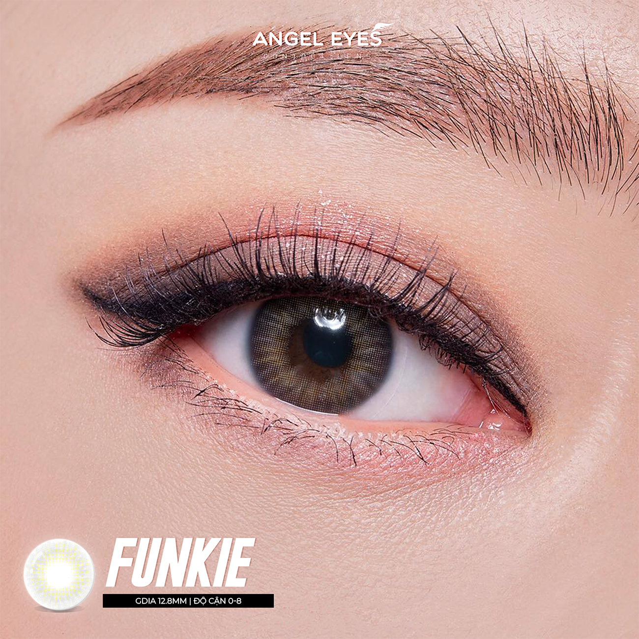 Kính áp tròng xám tây tự nhiên Funkie