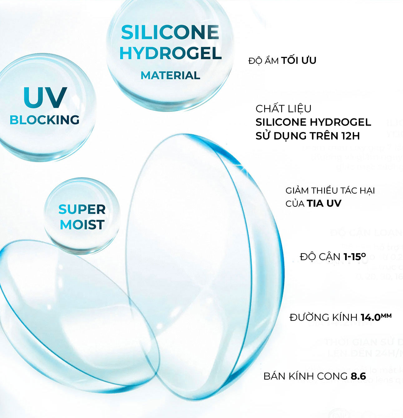 KÍNH ÁP TRÒNG LOẠN THỊ TRONG SUỐT SỬ DỤNG 24/24 CAO CẤP TỪ HÀN QUỐC
