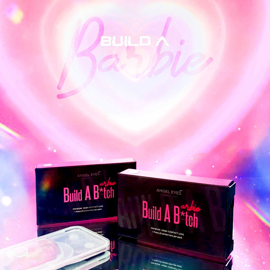 Kính áp tròng xám tây tự nhiên Build A Barbie