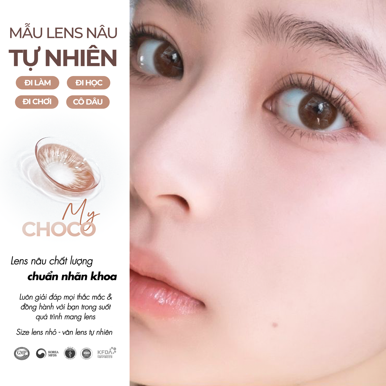 Kính áp tròng My Choco Silicone Hydrogel