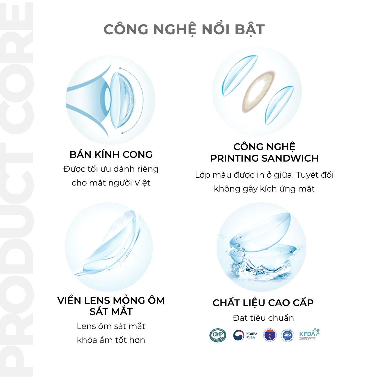 Lens xám có độ cận Angel Eyes BUSAN hiệu ứng loang màu như mắt ướt lens filter đang thịnh hành trên TikTok