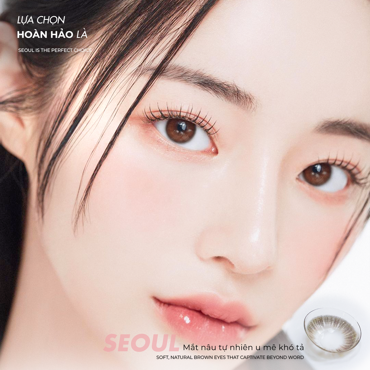 LENS NÂU SEOUL BROWN CHỐNG TIA UV