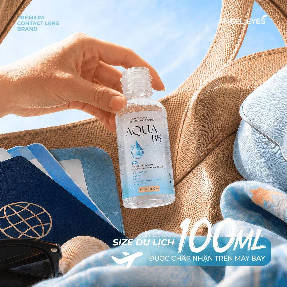 Nước ngâm lens Aqua B5 chai nhỏ 100ml