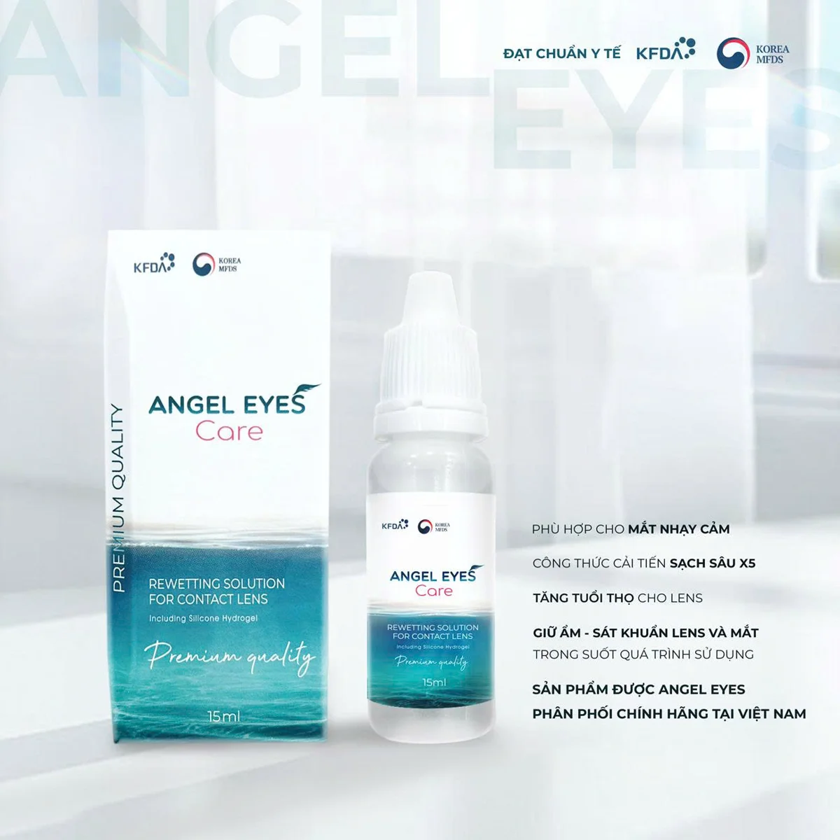 Nhỏ mắt lens Angel Eyes Care 15ml