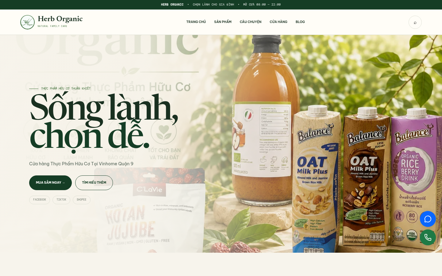 Template Organic Shop 01